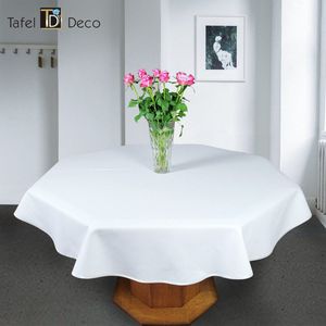 Tafel-Deco tafelkleed wit model Jola rechthoek 120 x 180 cm