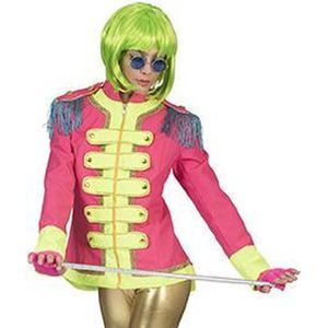 Beatles Kostuum | Beatles Lonely Hearts Club Band Jas Roze Vrouw | Maat 36-38 | Carnaval kostuum | Verkleedkleding