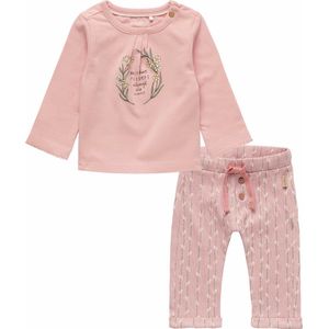 Noppies - Kledingset - 2delig - Broek Lancaster Misty Rose - Longsleeve Laurel Misty Rose - Maat 68