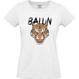 Ballin Est. 2013 - Dames Tee SS Tiger Shirt - Wit - Maat XS