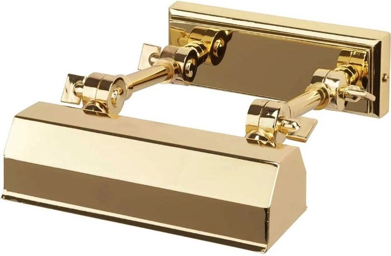 Elstead Lighting - Chawton - Schilderijverlichting - Dimbaar - Polished Brass - 1X E14 Max 40W