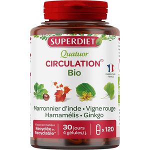 Superdiet Quatuor Circulation Organic 120 Capsules