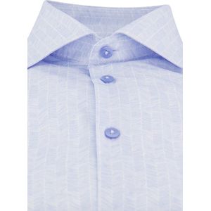 Ledub overhemd mouwlengte 7 blauw