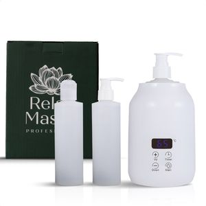 Relax Master - Digitale Massage Olie Verwarmer - Zwart - Instelbare Temperatuur - Inclusief 2 Dispensers
