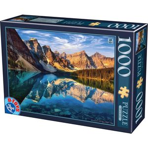 Moraine Lake, Canada - Puzzel 1000 Stukjes D-Toys