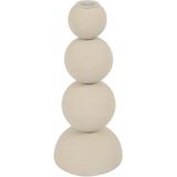 Countryfield - Kandelaar Saris M - Crème - Metaal - Ø10xH23,5cm