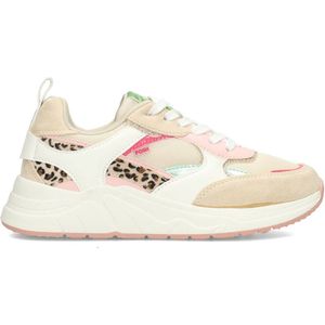 POSH by Poelman ROSIE Dames Sneakers - Beige Met Combinatie - 42