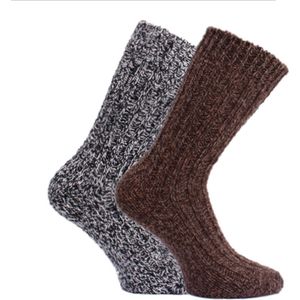 Norweger warme winter sokken - prijs per 2 paar - 42% wol