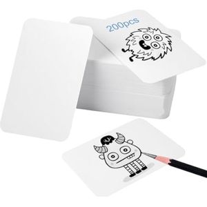 Selbro ® Inverdikt 230 g/m² blanco speelkaarten, 200 stuks