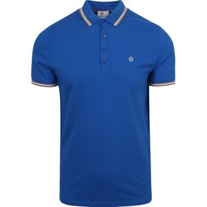 Blue Industry - Piqué Poloshirt Kobaltblauw - Modern-fit - Heren Poloshirt Maat XXL
