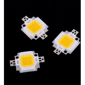 10 Stuks 10W LED SMD Chip COB DC 9-10V Voor Lamp - Schijnwerper Kralen Lamp High Power - Koel Wit (Warm wit) .