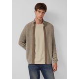 Vest - Wolmix - Gestructureerd Ontwerp - Opstaande Kraag - Metalen Ritssluiting