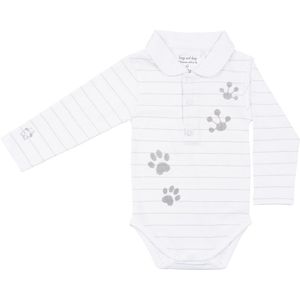 Frogs and Dogs | Polo Romper | Wit | Maat 56