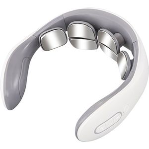 Nekmassager, slimme nekmassager, 6 standen, 9 intensiteitsniveaus, draadloze draagbare elektrische massager