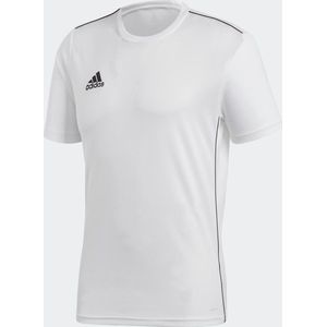 Adidas Core 18  Sportshirt Heren - White/Black - Maat XS