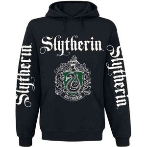 Harry Potter - Slytherin Glow In The Dark Hoodie/trui - XL - Zwart