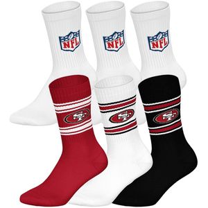 NFL Sokken NFL 6Pack Crew Socks Set van 6
