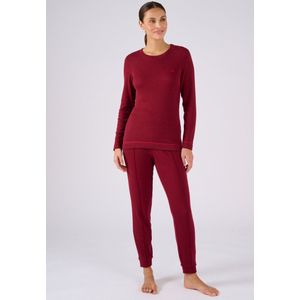 Damart - T-shirt fleece Thermolactyl Sensitive - Dames - Rood - 34-36 (XS)