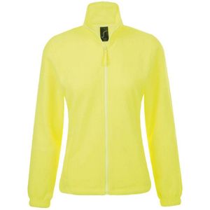SOLS - North Full Zip Fleece Jacket - Neon Geel - Dames