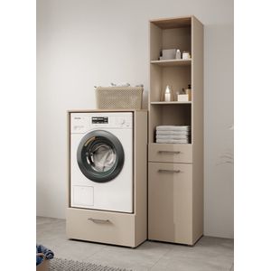 Meubella - Wasmachine kast Rowley 1 - Beige