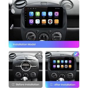 CarPlay Mazda 2 2007-2014 Android 10 8core navigatie en multimediasysteem bluetooth usb wifi DSP 2+32GB 4G