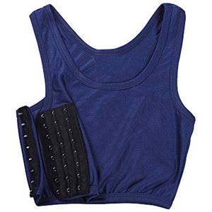Dames Les Mesh Elastisch Ademend Borstbindmiddel Vest Top Tomboy Tank Sport BH
