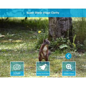 Equivera Wildcamera - Wildcamera met Nachtzicht - Wildcamera's - Wildcamera met Nachtzicht en Wifi - Wildlife Camera's - Wild Camera - Buitencamera met Nachtzicht - Wildcamera voor Buiten - Wildcamera met Sensor