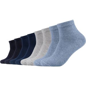 s.Oliver - Korte Sokken Essentials - Denim Melange - Set van 8 Paar