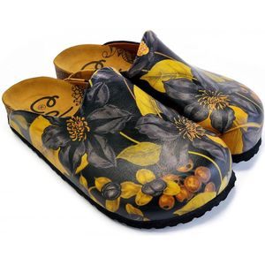 Goby – Golden Bloom Dames Clogs – Vegan – Handmade – Maat 38