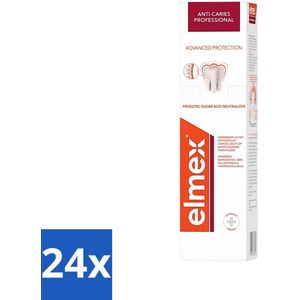Elmex - Tandpasta - Anti Cariës Professional - Advanced Protection - 75 ml - Voordeelverpakking - 24 stuks