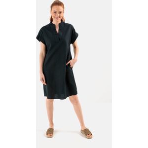 camel active Slipjurk gemaakt van een linnen mix - Maat womenswear-XS - Zwart