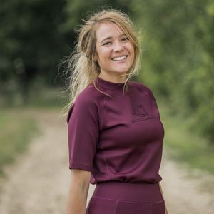 Horka - Equestrian Pro Embossed Shirt - Ice Blue - Maat S