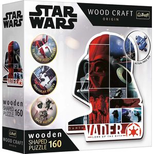 Trefl Trefl - Puzzles - 160 Wooden Shaped Puzzles"" - Darth Vader / Lucasfilm Star Wars FSC Mix 70%