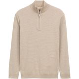 TOM TAILOR - Schipperstruien - Beige - Met Halve Rits