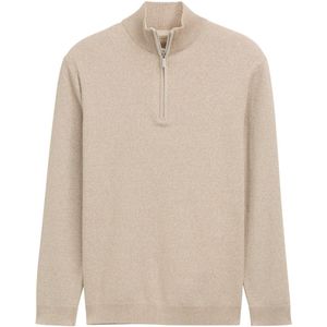 TOM TAILOR - Schipperstruien - Beige - Met Halve Rits