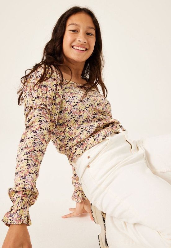 GARCIA - Print Blouse - Geel - Lange Mouw