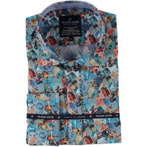 Fellows United Korte Mouw Overhemd Postcard Stretch (41.6602 - 116)