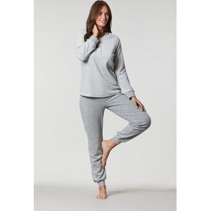 Grijze badstof pyjama Ringella