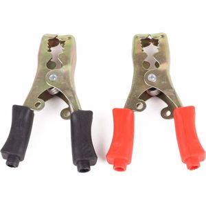 Dragon-Tools Acculaadklem - Krokodilklem - 40A - Gegalvaniseerd - Rood/Zwart