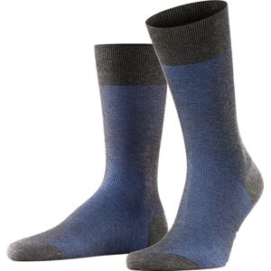 FALKE Fine Shadow Business & Casual katoen sokken heren grijs - Maat 43-44