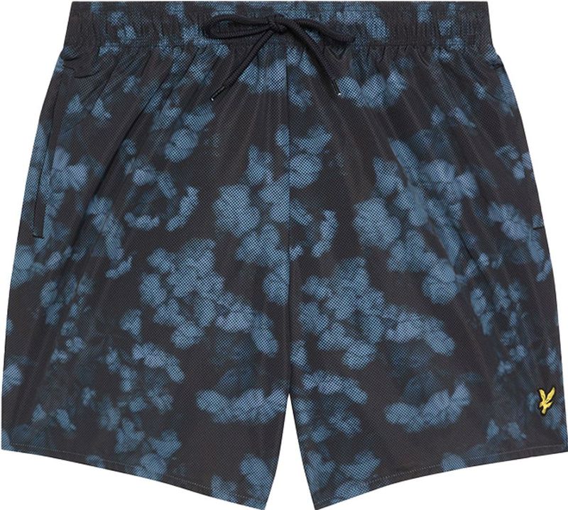 Lyle & Scott - Digitale Bloemenprint - Zwemshort - Donkerblauw