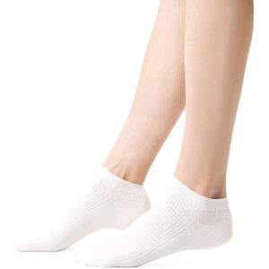 Enkelsokken - Off white - Katoen - 2 Paar - Naadloos en Comfortabel