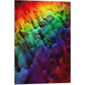 Vlag - Stof - Kleuren - Regenboog - 50x75 cm Foto op Polyester Vlag
