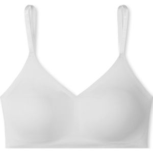 SCHIESSER Invisible Soft bralette (1-pack) - dames bustier microvezel uitneembare pads wit - Maat: 42