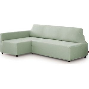 Belmarti® Bankhoes Bali Chaise Longue Links 195-220cm breed - Mint - geschikt voor banken zonder armleuningen - multi-elastische kwaliteit met uitzonderlijk aanpassingsvermogen