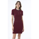 Felix Hardy - Jurk - Bordeaux - Katoenen - Korte Mouw - Knielengte Dames