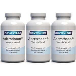 Nova Vitae - Aderschoon - 900 Tabletten - voor het behoud van een goede doorbloeding, een normale homocysteïnestofwisseling en een gezonde vaatfunctie*
