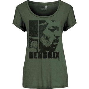 Jimi Hendrix - Let Me Live Dames T-shirt - L - Groen