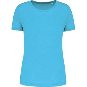 Damessport-T-shirt triblend met ronde hals 'Proact' Light Turquoise - XXL
