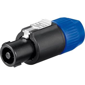 Goobay PA Luidspreker Plug - PA Connector (m) - met schroefverbinding - 4-polig - Zwart